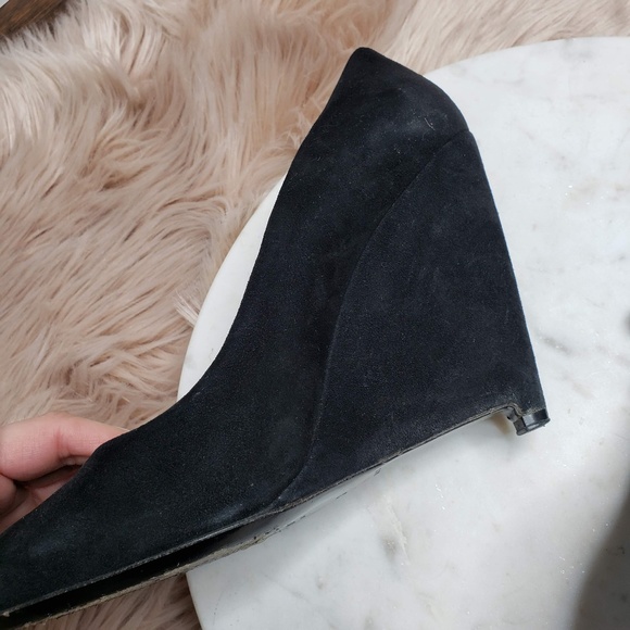 Miu Miu Black Suede Wedges - Picture 3 of 8